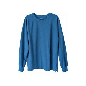 Goodfellow & Co Mens XXL Blue Waffle Knit Thermal Shirt Raglan Long Sleeve